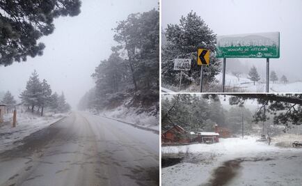 Reportan nevada en Sierra de Coahuila