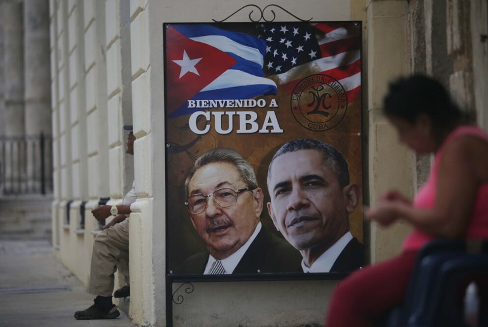 En un histórico suceso mundial, el presidente de EU, Barack Obama, inicia una visita a Cuba, que concluirá el próximo martes, y se reunirá (por tercera vez) con el presidente cubano, general Raúl Castro, para consolidar los avances en los vínculos de ambas vías. Foto: Armando Solís/ EL UNIVERSAL 