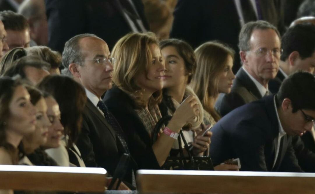 Calderón y Zavala acuden a misa en la Basílica