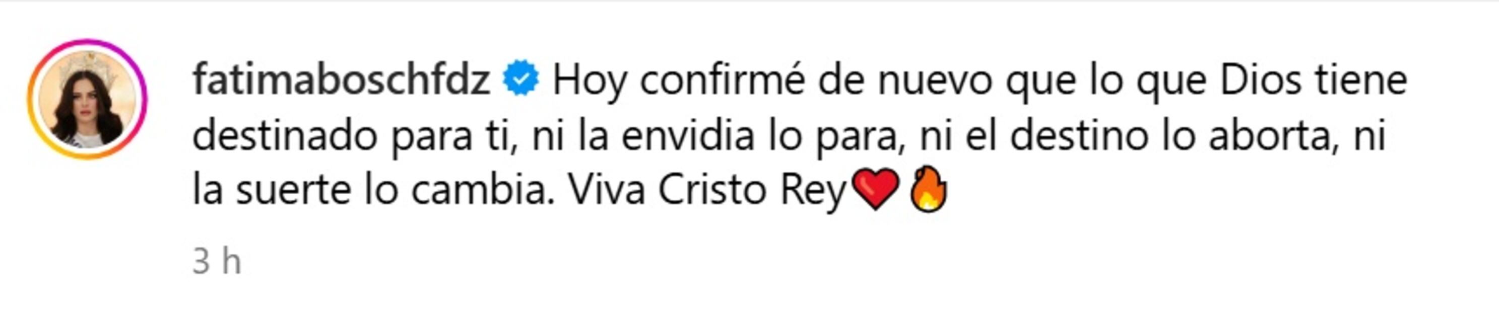 Fátima Bosch comparte mensaje sobre su victoria en Miss Universo 2025.