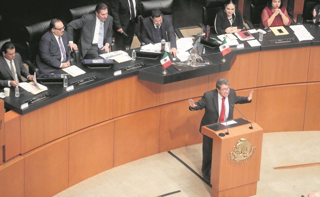 Ricardo Monreal dijo que los cambios constitucionales que definirán la creac ió n de la Guardia Nacional se iniciarán con un proceso de análisis. Foto: ARCHIVO EL UNIVERSAL