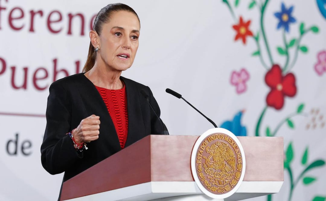 Presidenta Claudia Sheinbaum durante su conferencia de prensa desde Palacio Nacional (21/05/2026). Foto: Diego Simón Sánchez / EL UNIVERSAL