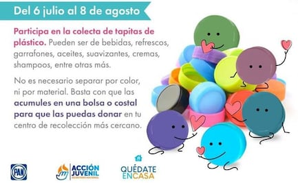 Jóvenes del PAN inician colecta de "tapitas" en favor de niños con cáncer