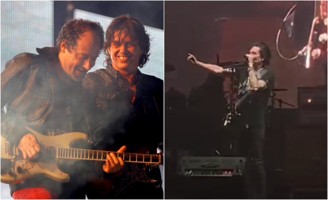 Alejandro Marcovich y Saúl Hernández, dos de los integrantes de Caifanes a través de la trayectoria del grupo mexicano; también estuvieron en la alineación de Las insólitas imágenes de Aurora.
Fotos: EL UNIVERSAL, archivo y X, via @MiEstiloBajio