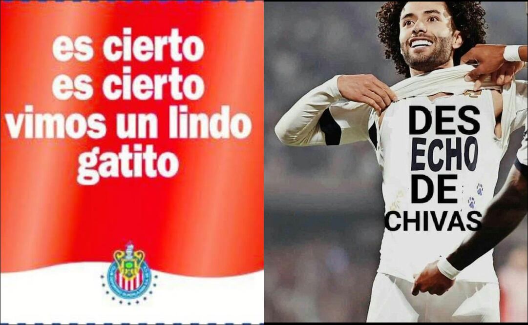 Chivas superó con claridad a Pumas y se apoderó de los mejores memes