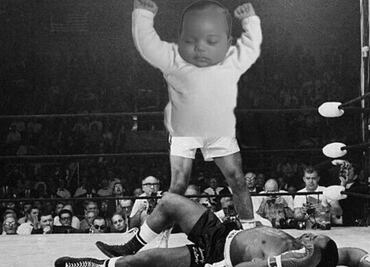 Hijo de Kardashian y West se convierte en meme