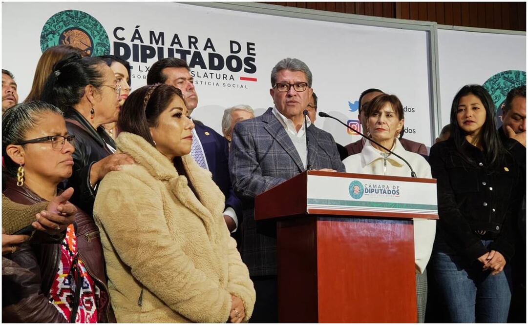 El coordinador de Morena en la Cámara de Diputados, Ricardo Monreal, adelantó que la reforma al Infonavit va, pero con modificaciones. Foto: Especial
