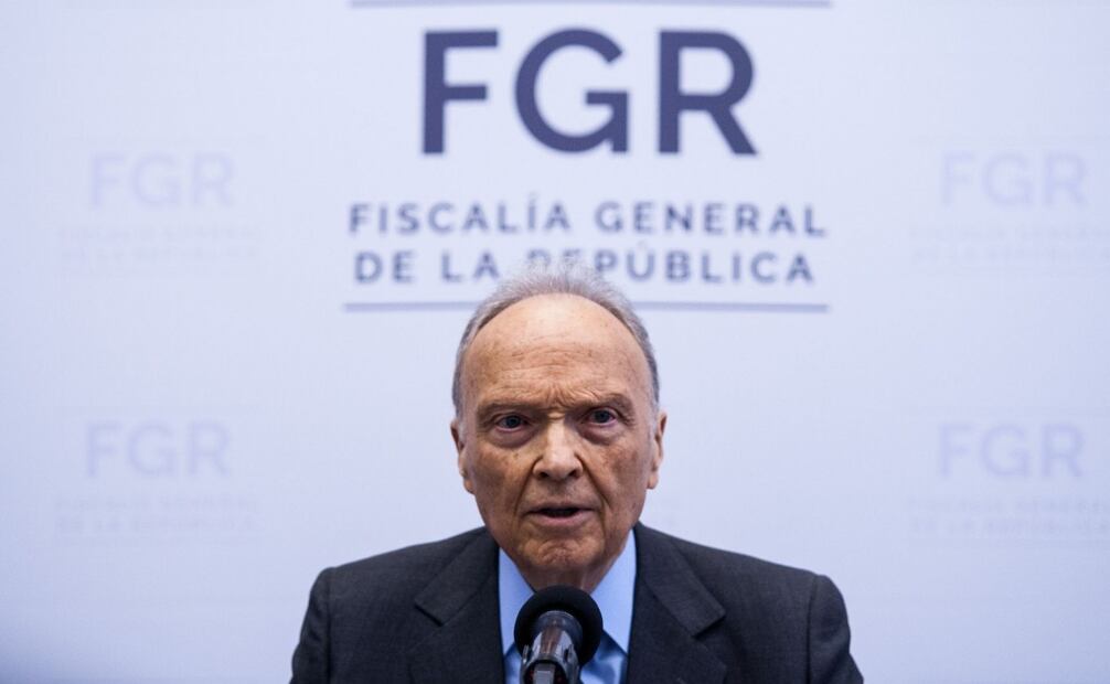 Alejandro Gertz Manero, fiscal general de la República, en conferencia de prensa del 6 de mayo de 2019. Foto: Galo Cañas/ Cuartoscuro