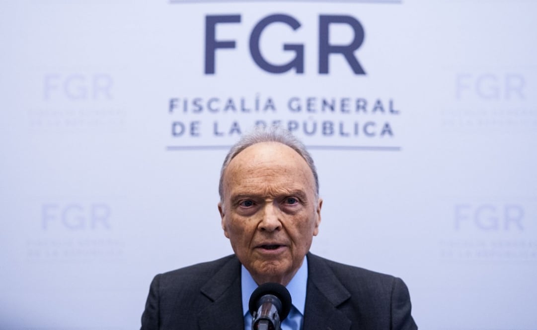 Alejandro Gertz Manero, fiscal general de la República, en conferencia de prensa del 6 de mayo de 2019. Foto: Galo Cañas/ Cuartoscuro