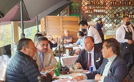 Captan a Roberto Palazuelos en reunión con líderes del PRD en CDMX