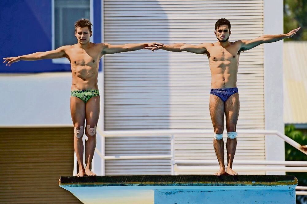 Germán Sánchez e Iván García, esperanza de medalla para México. (JORGE ALBERTO MENDOZA. EL UNIVERSAL)