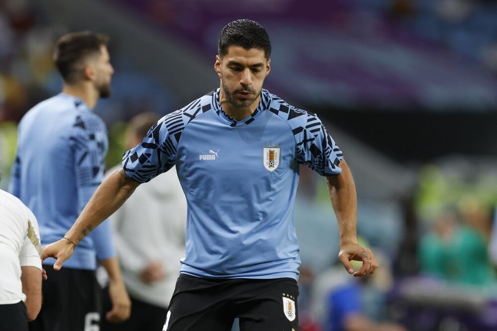 Luis Suárez en la Copa del Mundo de Qatar 2022 con Uruguay. Foto: Especial