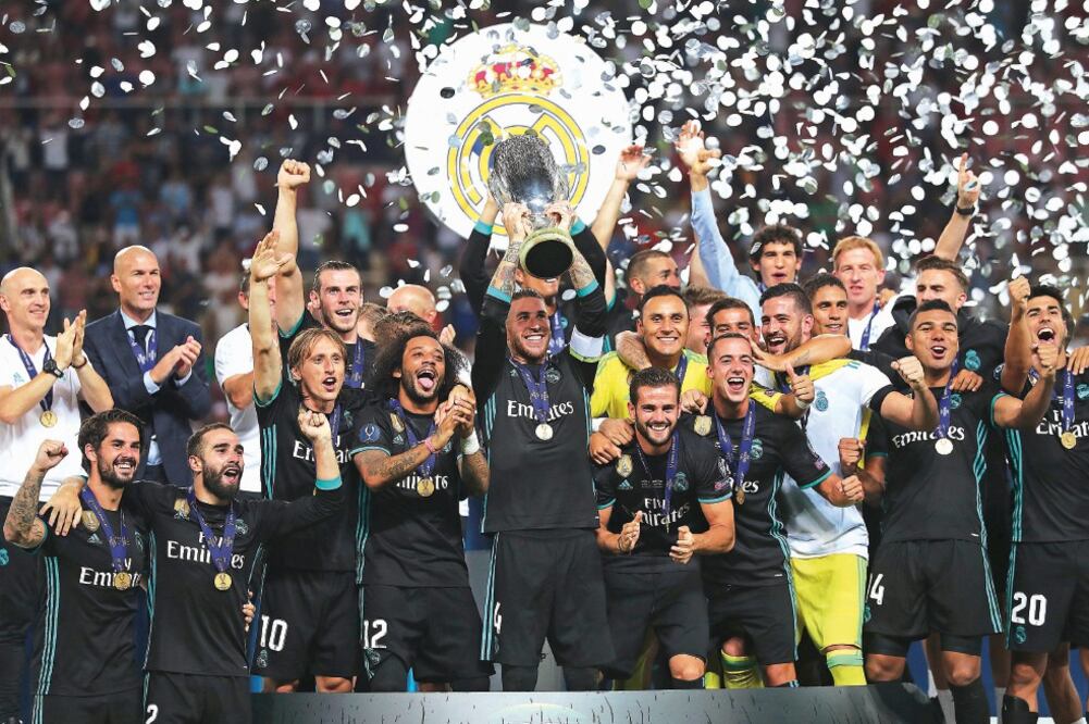 El Real Madrid se adjudicó la Supercopa de Europa por segunda ocasión consecutiva. (EDDIE KEOGH. REUTERS)