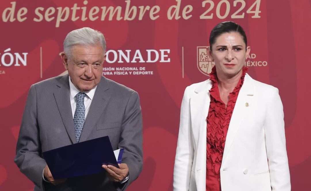 Ana Guevara se despide de AMLO, el presidente la reconoce FOTO: FERNANDA ROJAS - EL UNIVERSAL