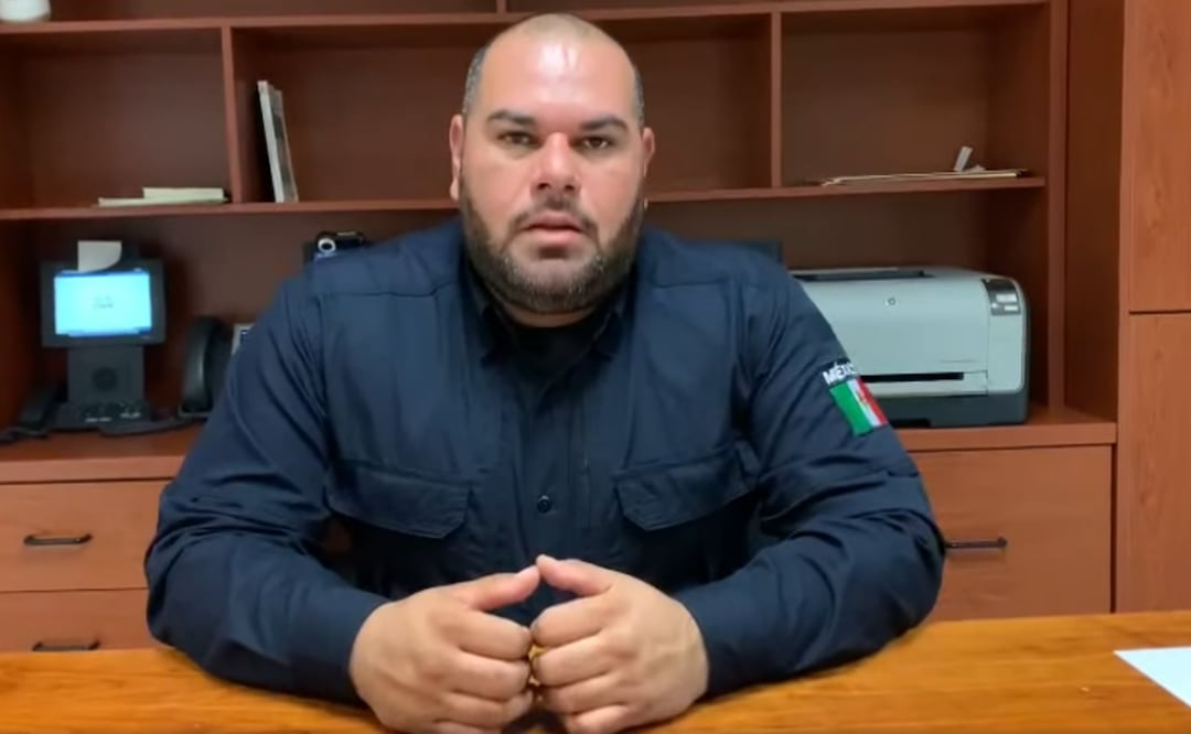 Renuncia el Secretario de Seguridad Pública y Tránsito de Culiacán, Sinaloa, Sergio Antonio Leyva López (03/06/2025). Foto: Facebook (SSPyTC)