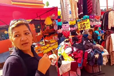 Mujer cubana visita por primera vez un tianguis en CDMX; así reacciona