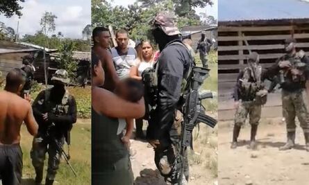 VIDEO: Armados con fusiles, militares amenazan a campesinos en Colombia