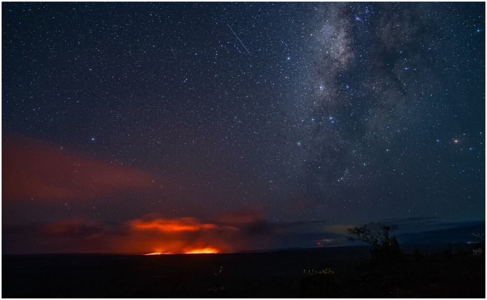 El volcán Kilauea comenzó a hacer erupción nuevamente en el Parque Nacional de los Volcanes de Hawai. Foto: Asociación de Parques del Pacífico de Hawaii