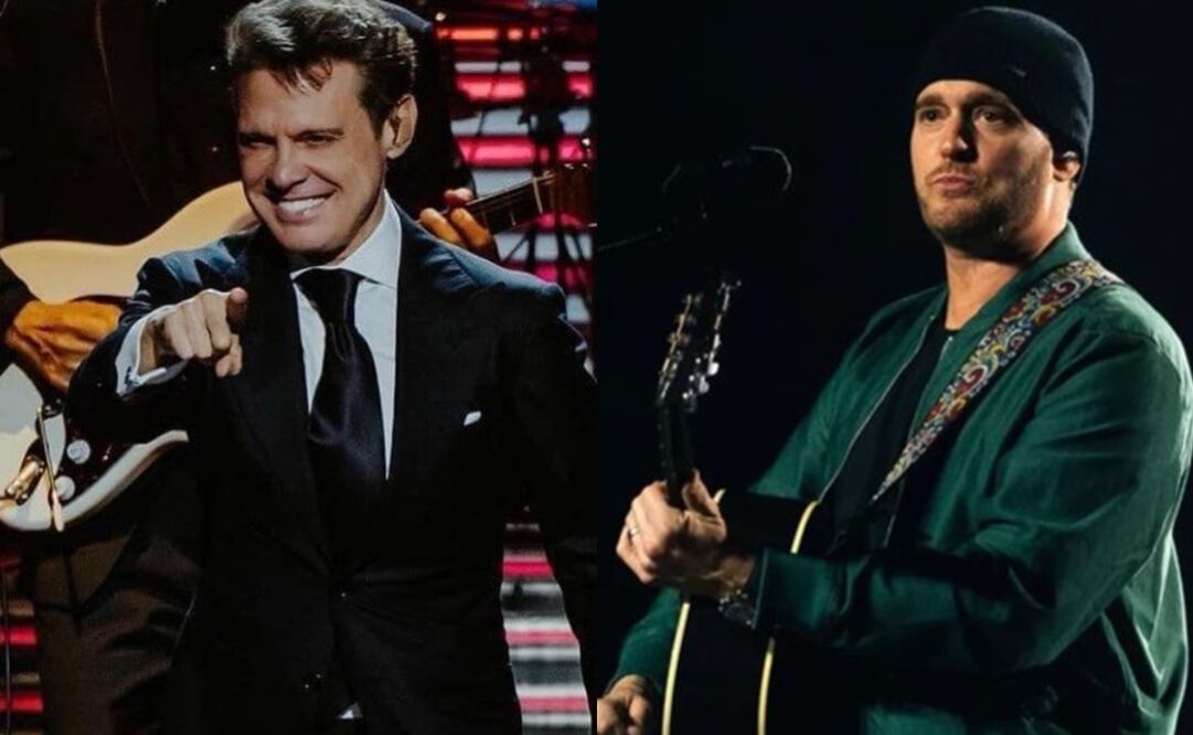 Michael Bublé y Luis Miguel. Fotos: Vía Instagam oficial de los famosos.