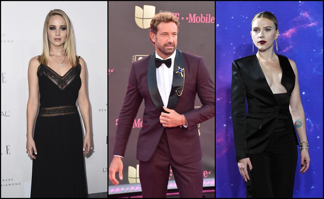 Jennifer Lawrence, Gabriel Soto y Scarlett Johansson han sufrido filtraciones de material íntimo. Foto: Jordan Strauss/Invision/AP - EFE/Gaston De Cardenas - EFE/Facundo Arrizabalaga