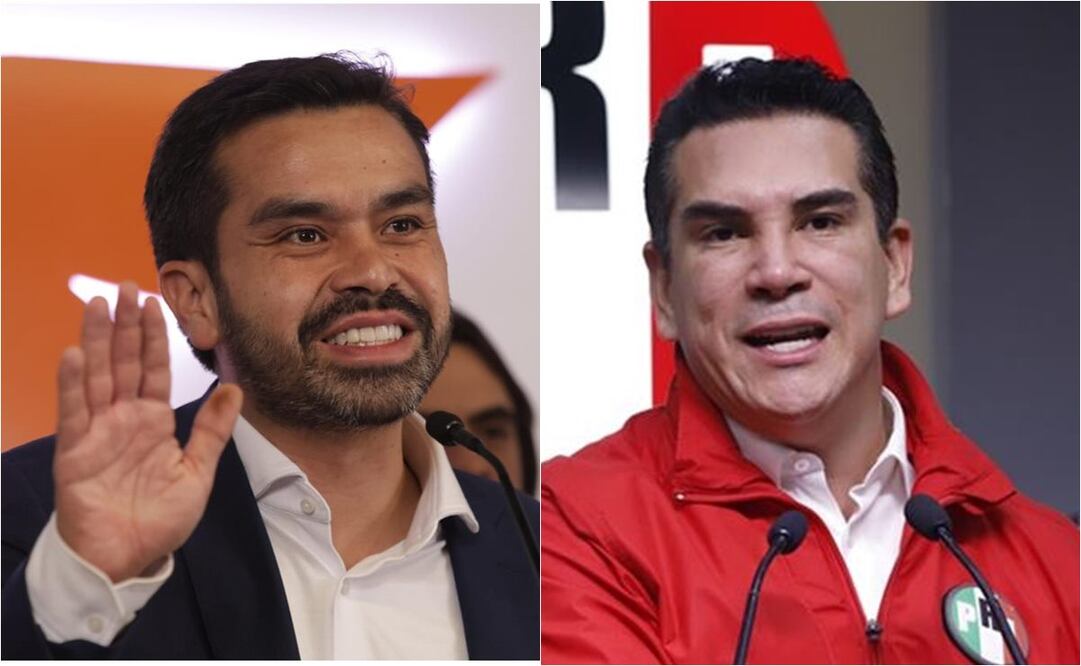 Jorge Álvarez Máynez y Alito Moreno. Foto: EL UNIVERSAL