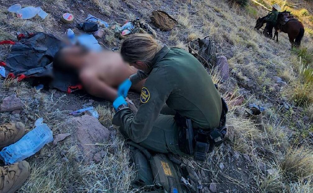 La tripulación aérea pudo localizar el cuerpo de un migrante mexicano. Foto: especial