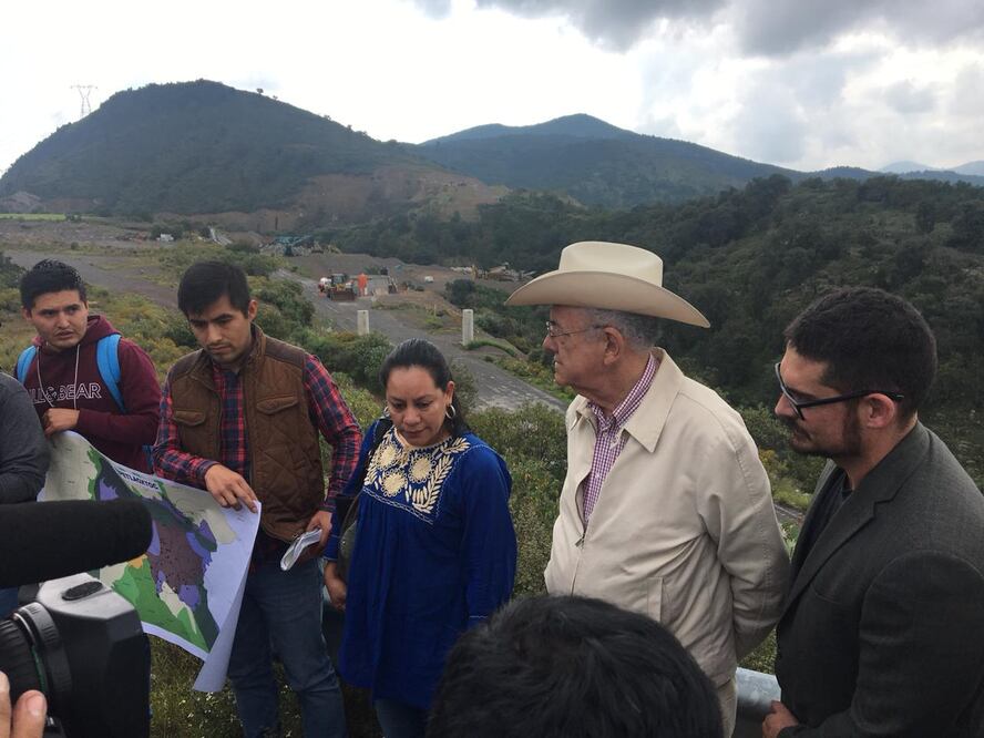 Javier Jiménez Espriú recorre terreno del nuevo aeropuerto