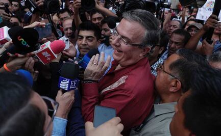 "Estoy contento, va a ser una competencia real": Ebrard habla sobre los acuerdos del Consejo Nacional de Morena