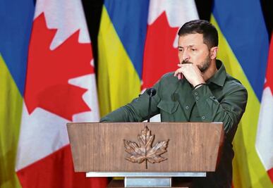 Zelensky, la amarga noche