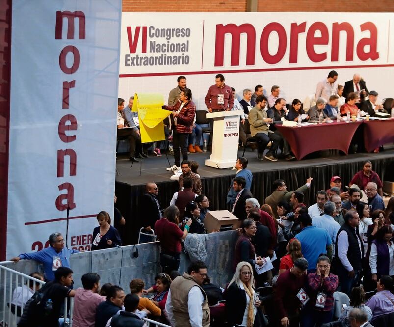 Morena presentó modificaciones al convenio a la medianoche del 14 de febrero, fecha límite para hacer cambios en el siglado y distritos. Foto: Archivo / EL UNIVERSAL