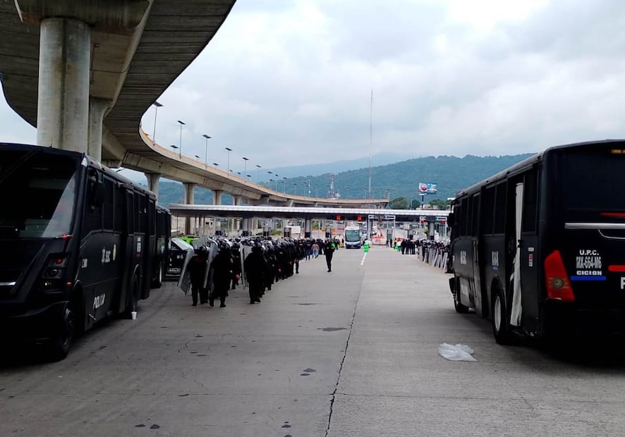 La movilización ocurre a menos de 24 horas de la inauguración del Mundial. Foto: Especial