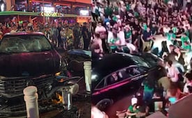 VIDEO: Loco atropella a aficionados en plena celebración por el triunfo de México