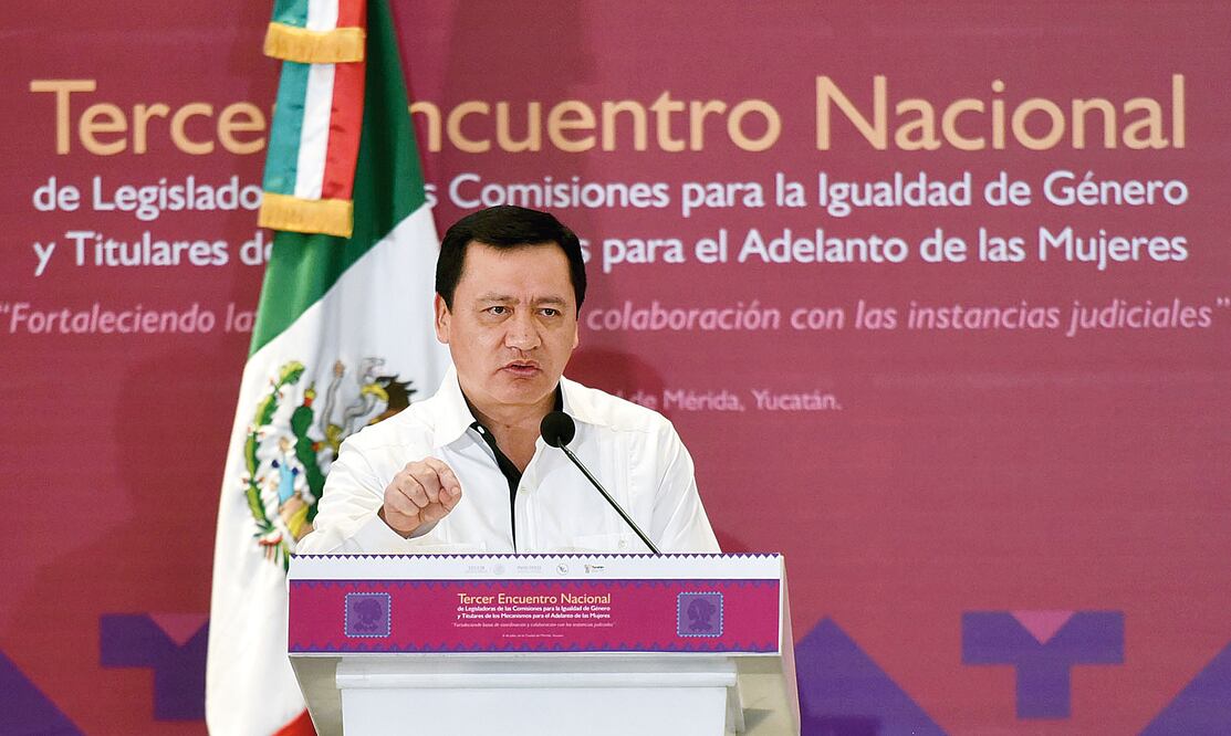 El titular de Segob, Miguel Ángel Osorio Chong, inauguró ayer el Tercer Encuentro Nacional de Legisladores de las Comisiones para la Igualdad. Foto: ESPECIAL
