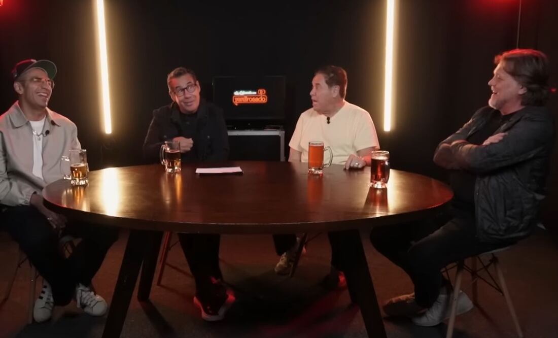 Yordi Rosado,  René Strickler, Mario Bezares y Capi Pérez se reunen para hablar sobre los hombres y el dinero. Foto: Captura de pantalla (YouTube)