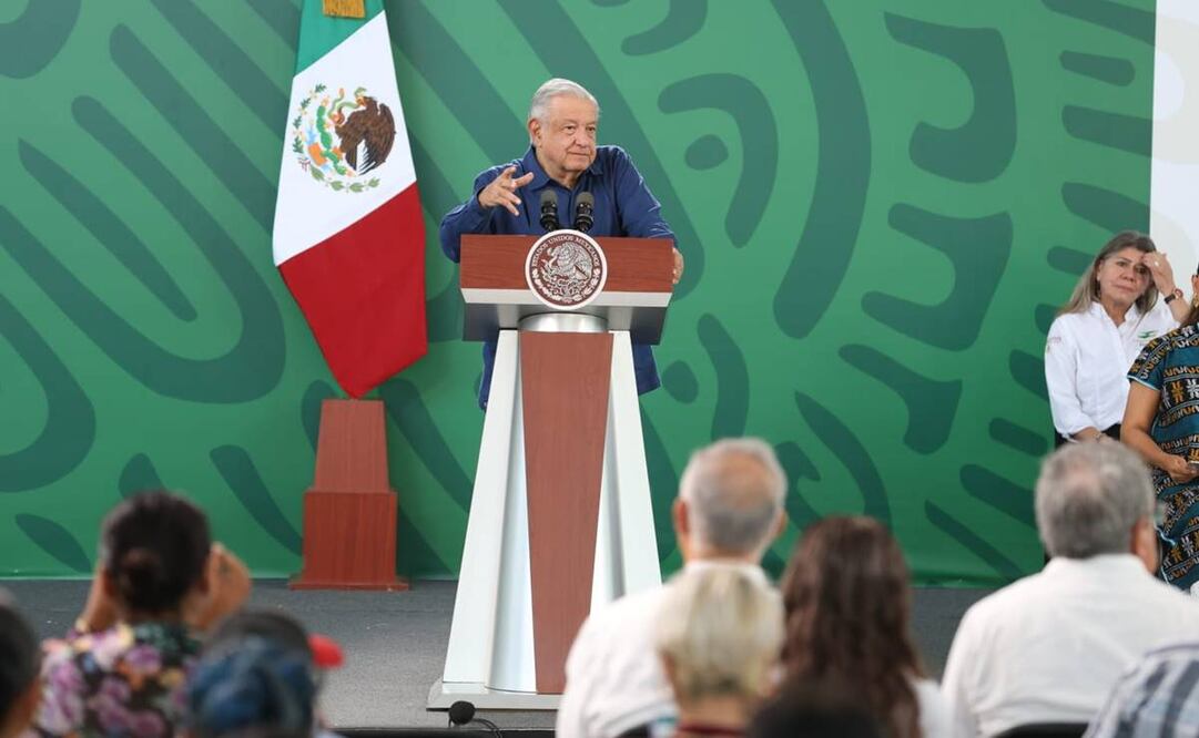El mandatario dio su conferencia de prensa matutina desde Guerrero / Gabriel Pano. EL UNIVERSAL