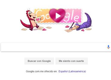 Google festeja Día del Amor y la Amistad con doodle interactivo