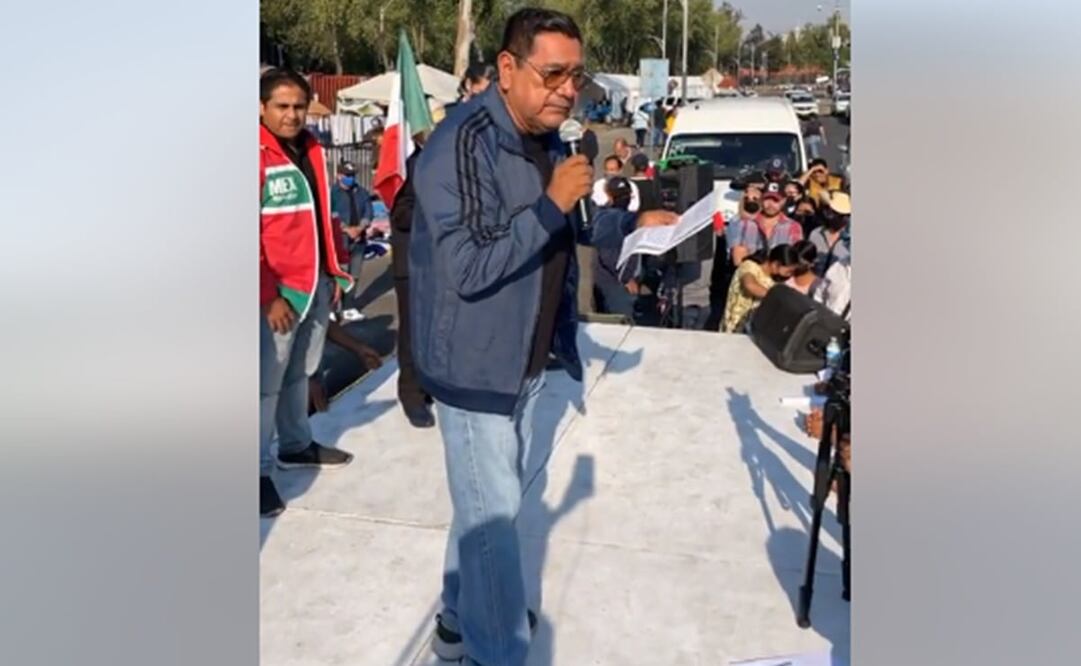 Salgado Macedonio entregó en San Lázaro la solicitud de juicio político. Foto: Captura de pantalla