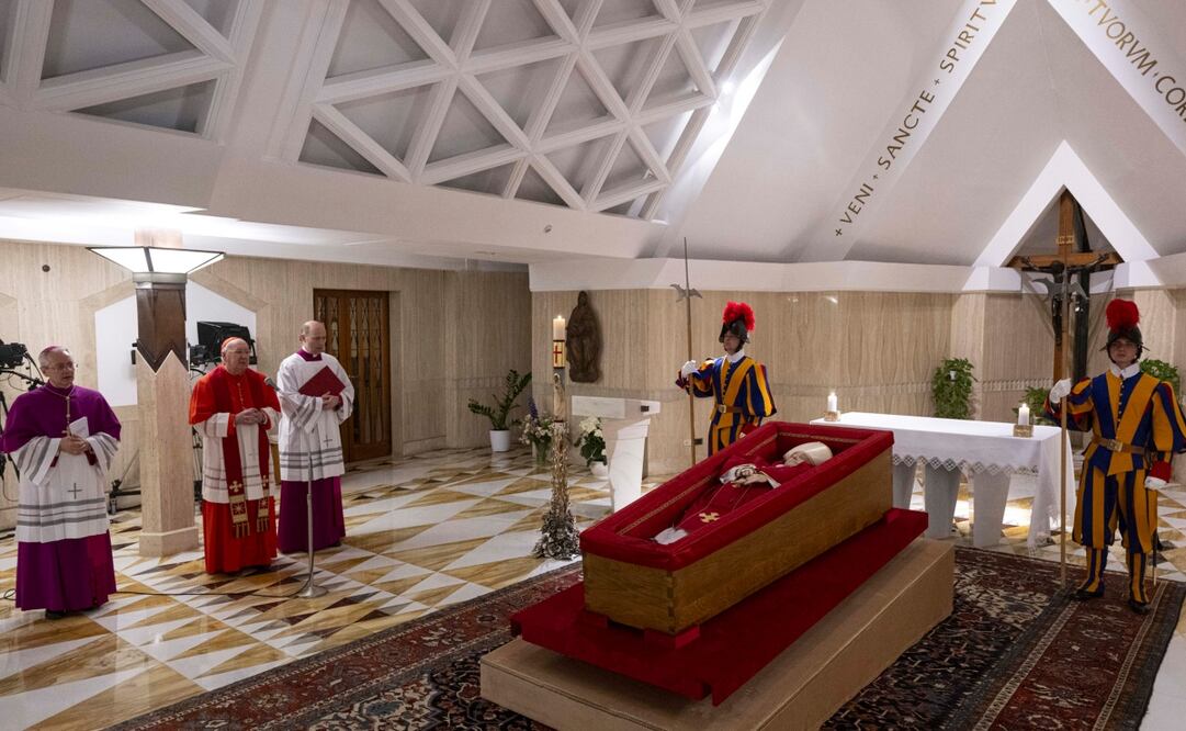Cuerpo del Papa Francisco. Foto: EFE