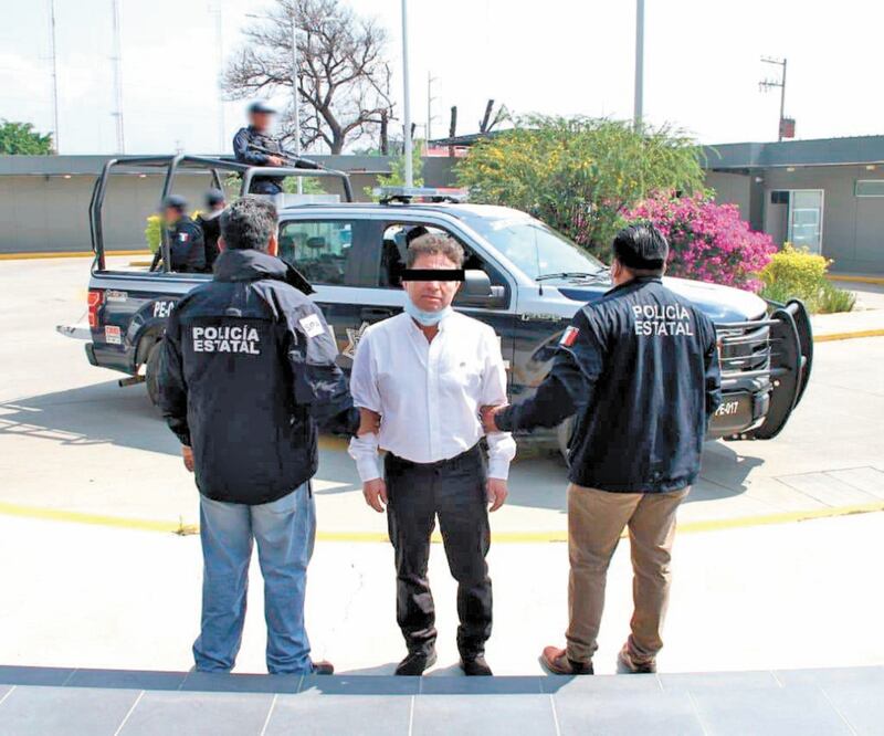 El pasado 6 de abril, Juan Antonio Vera Carrizal se entregó a la Secretaría de Seguridad Pública de Oaxaca, en las instalaciones del C4. Foto: ESPECIAL