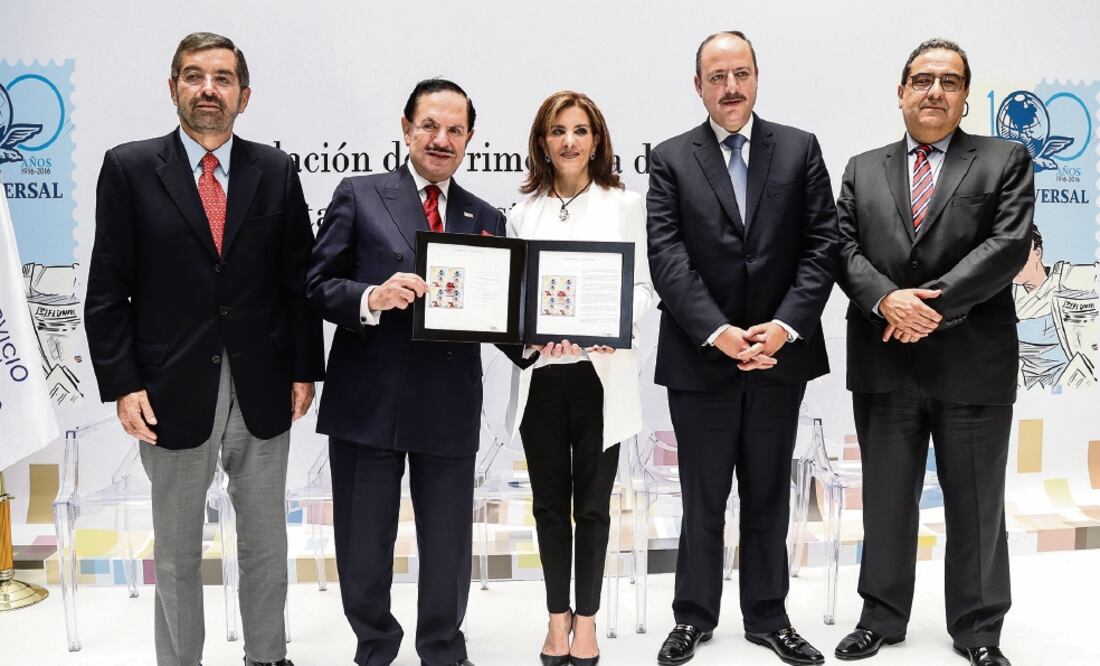 Juan Ramón de la Fuente, miembro del Consejo de Administración de EL UNIVERSAL; el Licenciado Juan Francisco Ealy Ortiz, Presidente Ejecutivo y del Consejo de Administración de EL UNIVERSAL; Licenciado Juan Francisco Ealy Ortiz, Presidente Ejecutivo