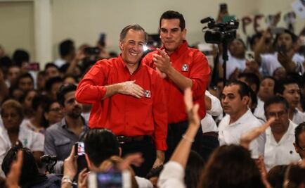 Beatriz Paredes recibe a José Antonio Meade en Campeche