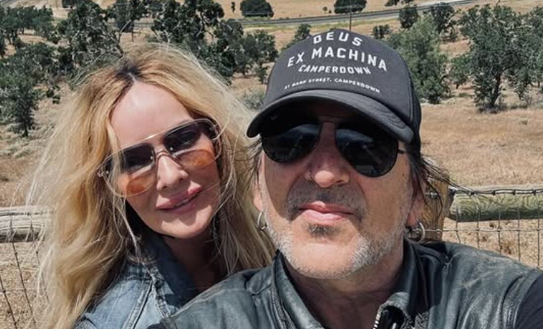 Kimberly Burch y Taime Downe, cantante de Faster Pussycat. Foto: Instagram oficial.