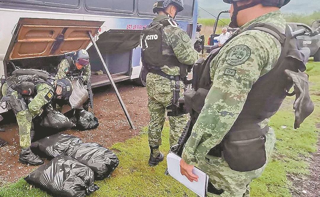 Según Sedena, se incautaron 280 kilos de metanfetaminas. Foto: Tomada de Twitter.