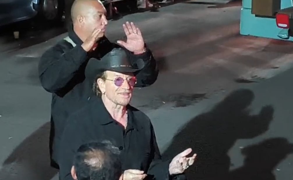 Bono, vocalista de U2. Foto: Jesús Díaz