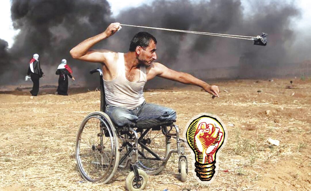 Gaza. El palestino Fadi Abu Salah se convirtió en símbolo de protestas contra el traslado de la embajada estadounidense a Jerusalén, que Israel reprimió a sangre y fuego. Salah, quien perdió sus piernas en 2008 en otro “enfrentamiento”, habría perecido.