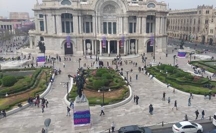Palacio de Bellas Artes llama a la no violencia contra las mujeres