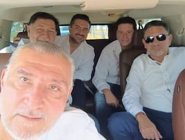 “No está solo”, Noroña respalda a Yunes Márquez tras riña con panistas; publica foto junto al senador y Adán Augusto
