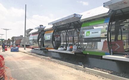 A marchas forzadas, trabajos en L1 del Mexibús hacia AIFA