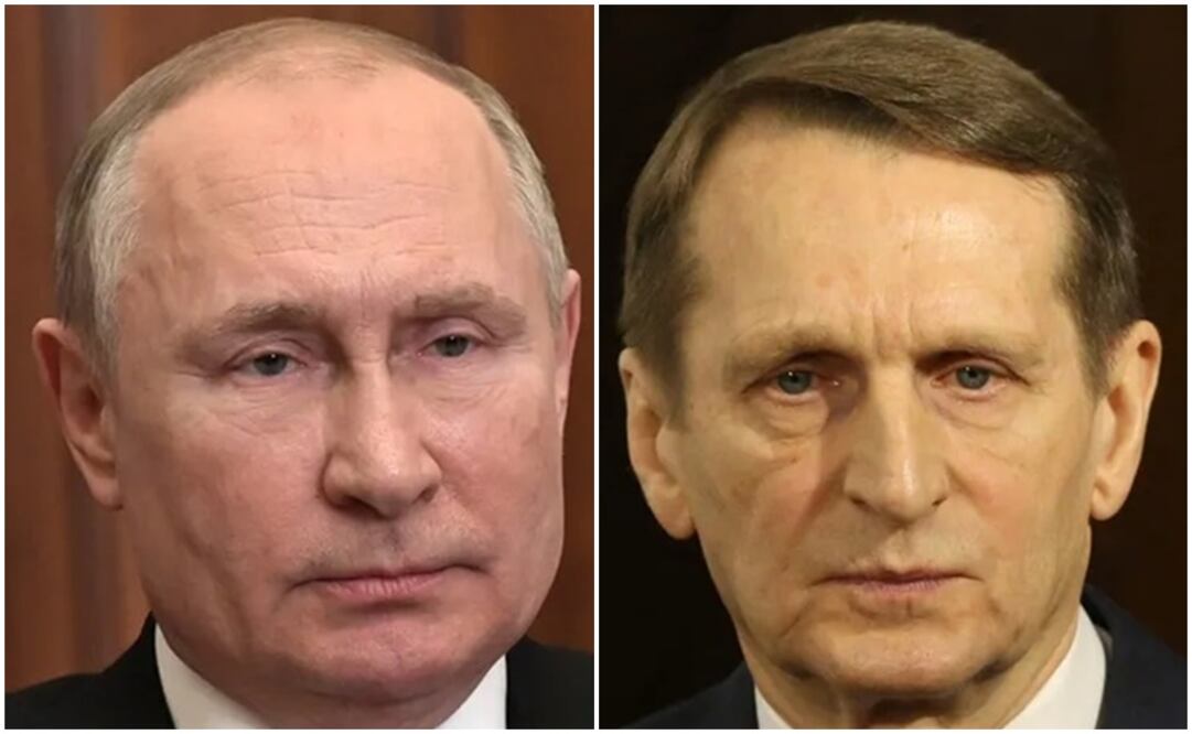 Vladimir Putin y Sergei Naryshkin. Foto: LA NACION