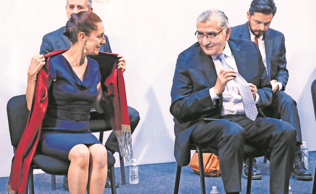 Claudia Sheinbaum y Adán Augusto López son dos fuertes aspirantes que se alinearían con el Presidente de cara a 2024, dijeron especialistas. Foto: Archivo/ EL UNIVERSAL